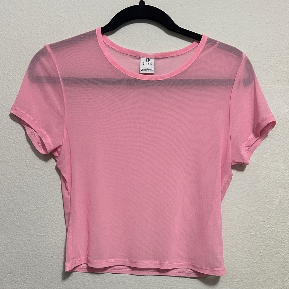 Zine Pink Mesh Top from Zumies